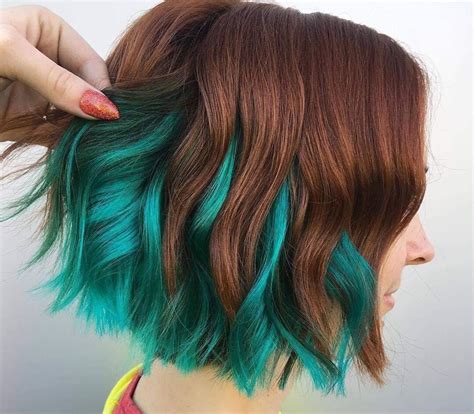 bob hairstyles and color|bob hairstyles with color underneath.